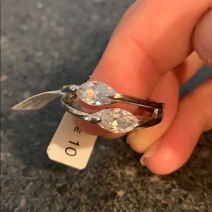 Lia Sophia CZ Ring Sz 10